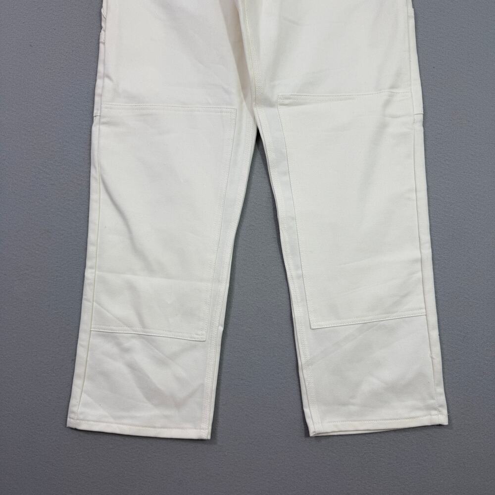 Vintage Centaur Double Knee Painter Pants Men's 30x30 White Canvas Carpenter NEW - Picture 2 of 10